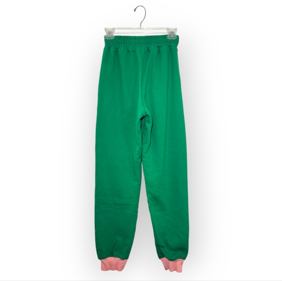 ADIDAS Adicolor 70s Sweat Pant in Green Pink XS - Picture 4 of 8